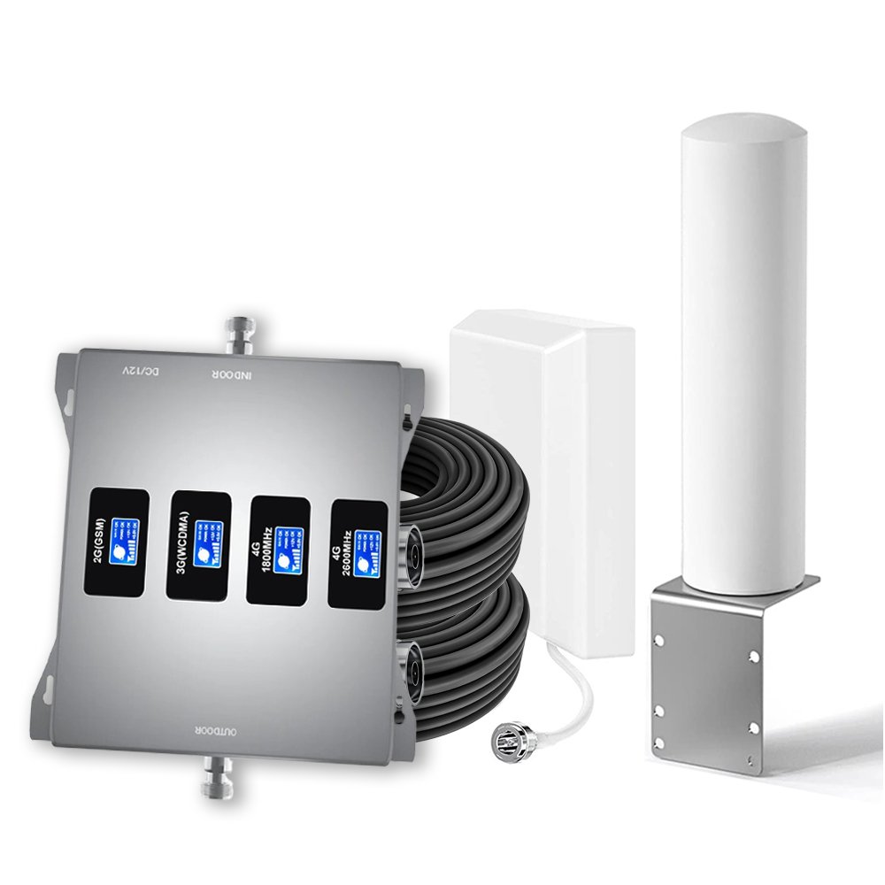 signal booster antenna gsm repeater 4g 3g 2g 900 1800 2100 2600 network booster 5g mobile repeater signal booster for cell phone